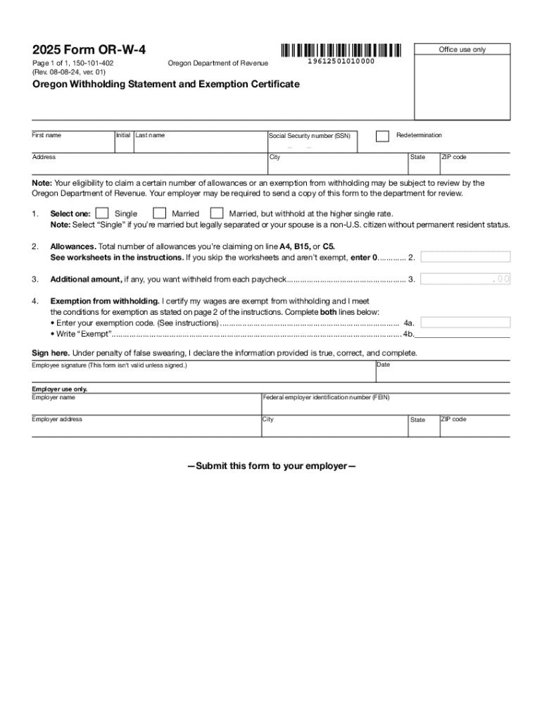 W4 Fillable Form 2025