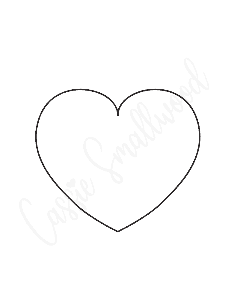25 FREE Printable Heart Templates Small To Large Sizes Cassie 