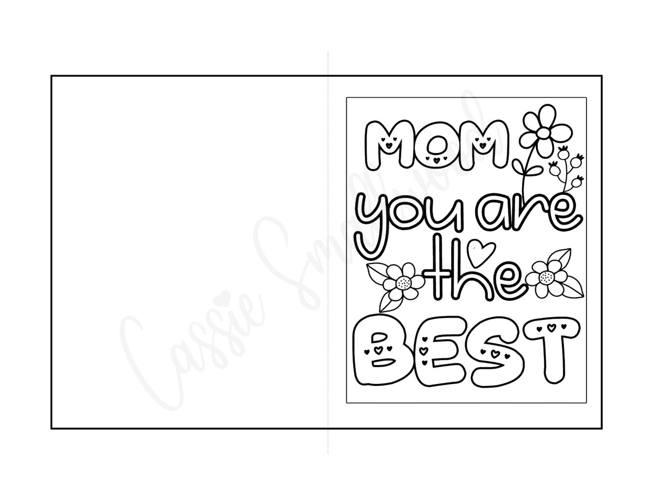 Printable Mothers Day Card Template
