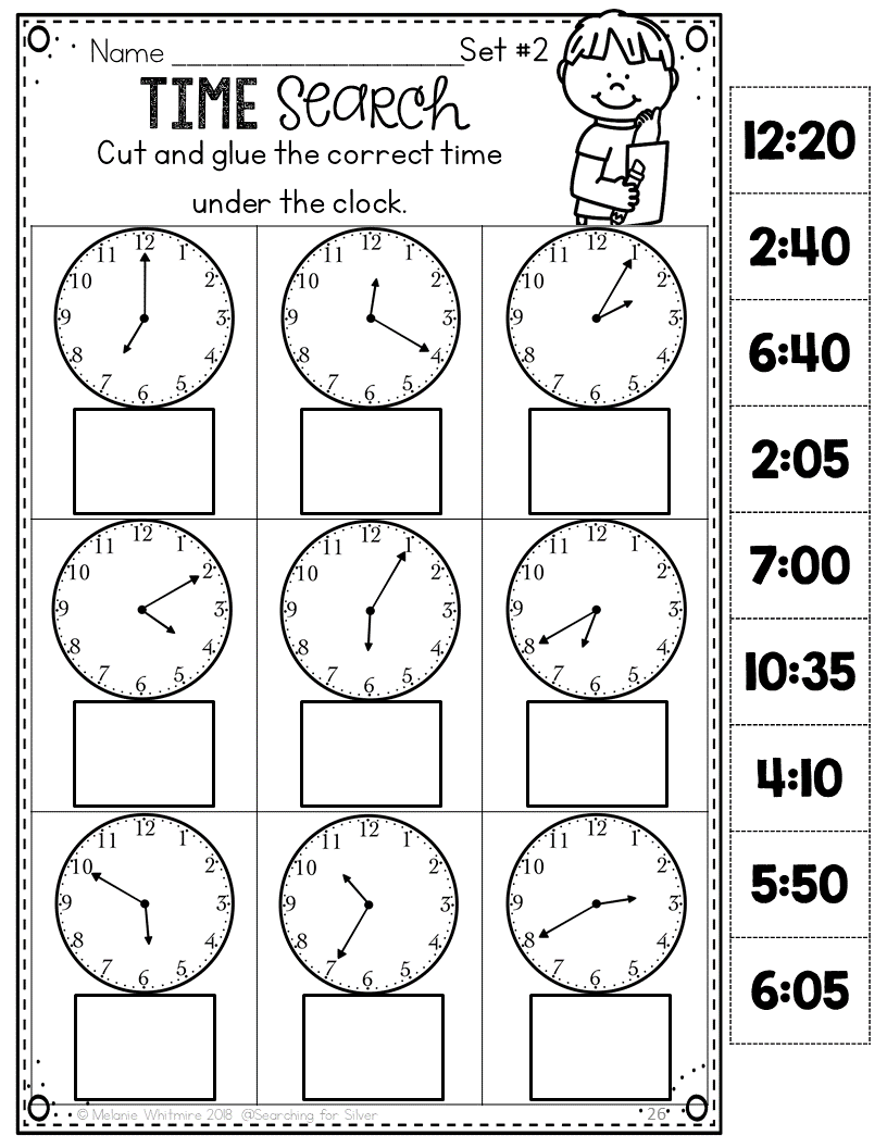 2nd Grade Telling Time Worksheets Library