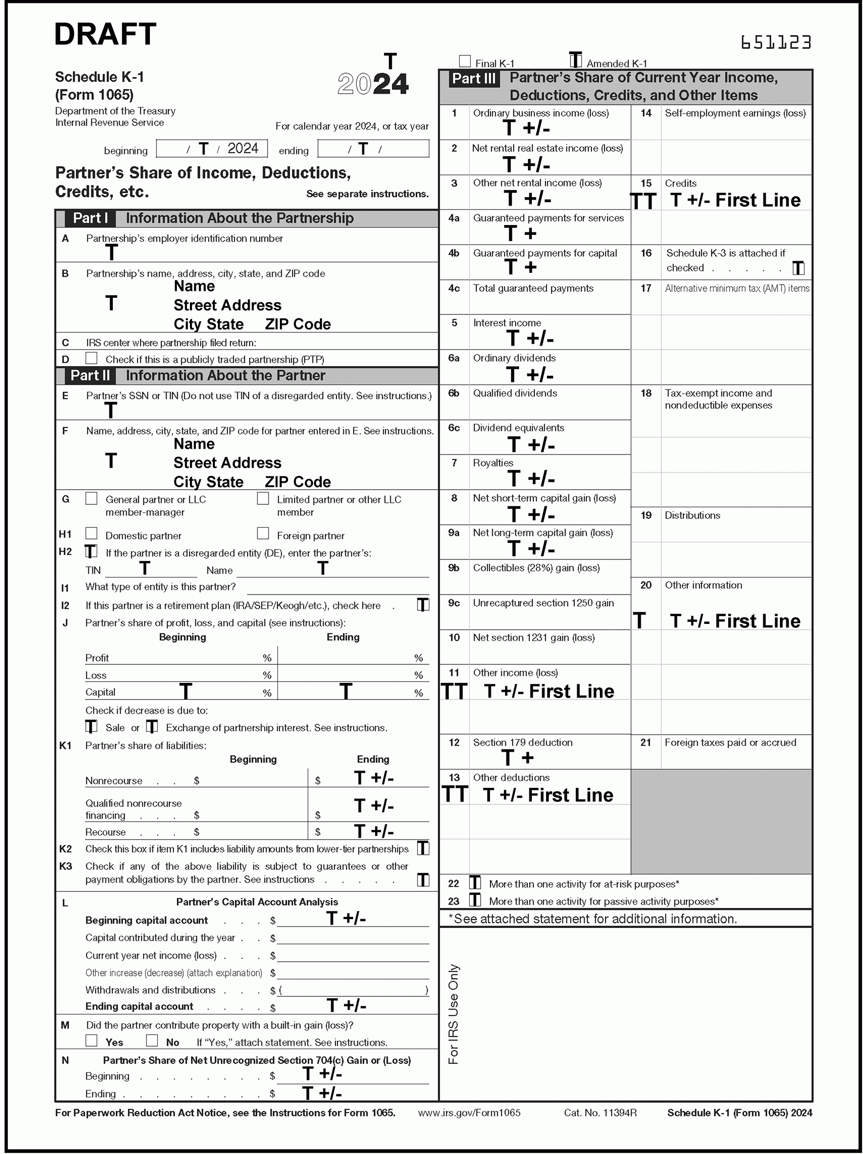 Arizona Form 165 Schedule K-1 Nr Instructions