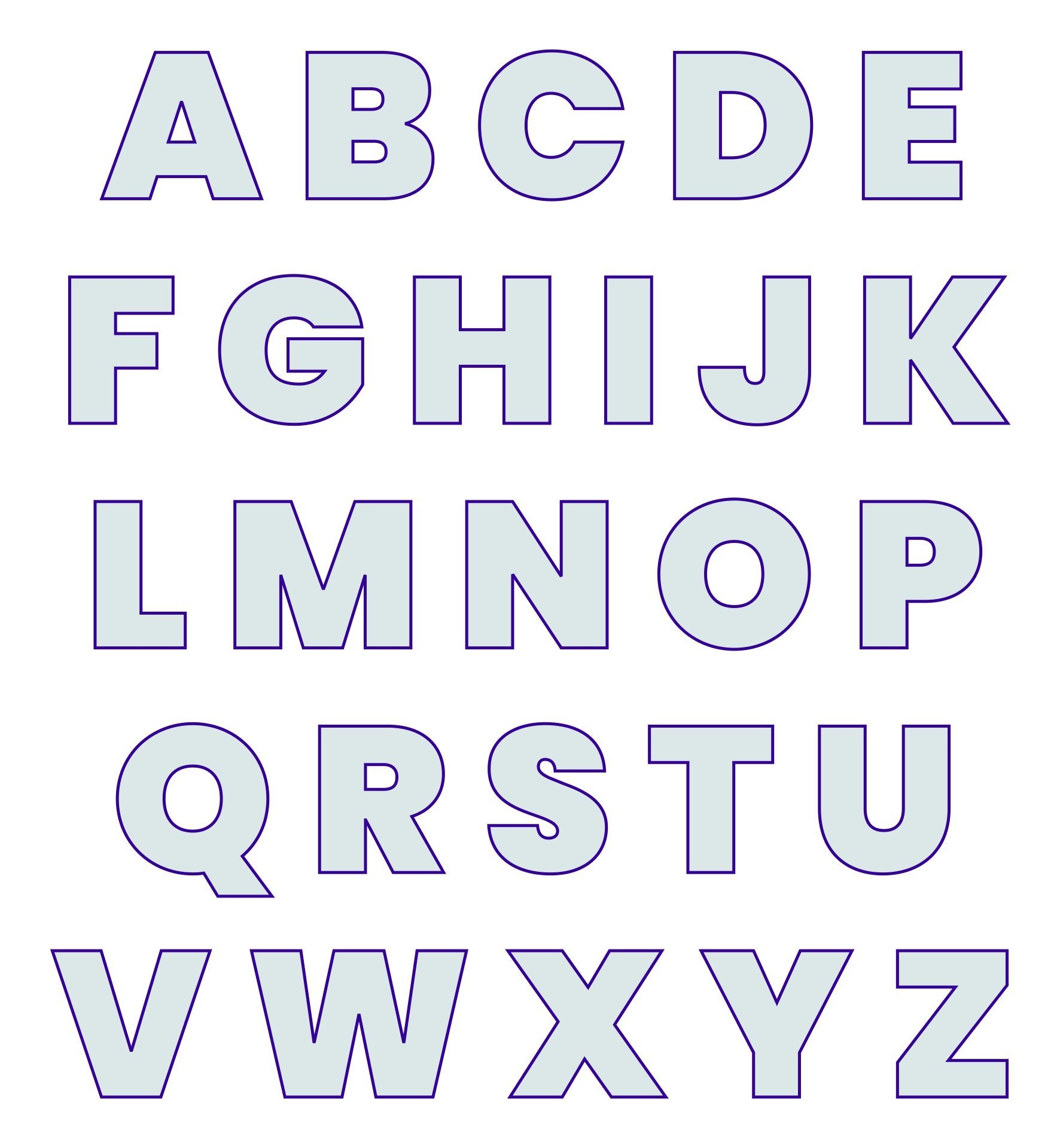 3 Inch Alphabet Letters 10 Free PDF Printables Printablee 