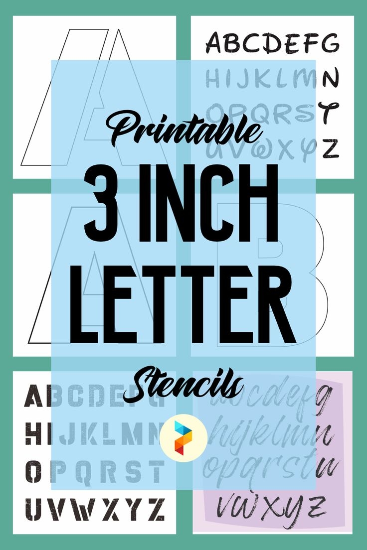 3 Inch Printable Letters
