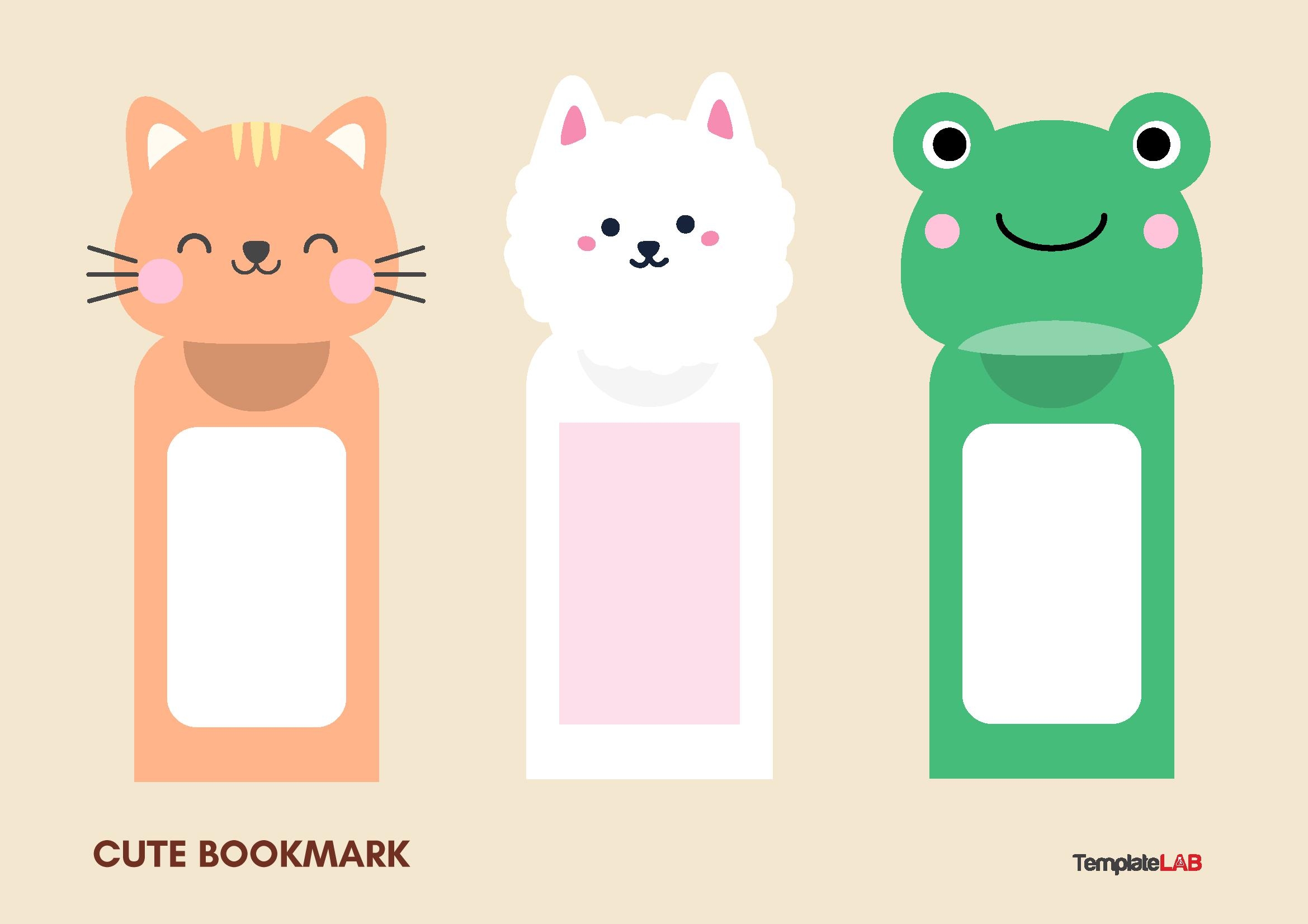 Template Bookmarks Printable