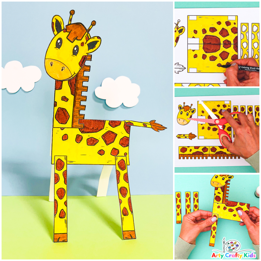 Printable Giraffe Craft Template