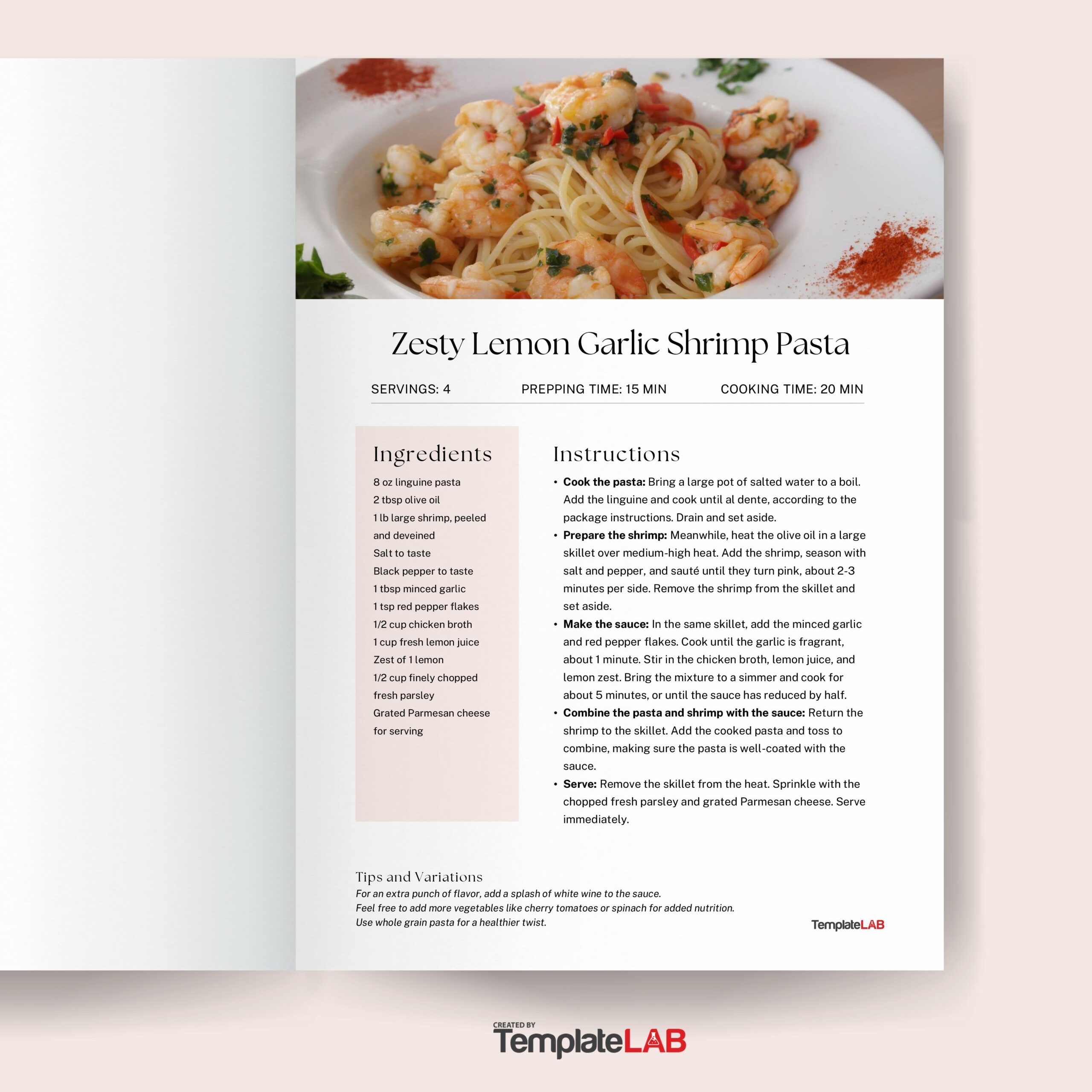 Free Printable Cookbook Templates