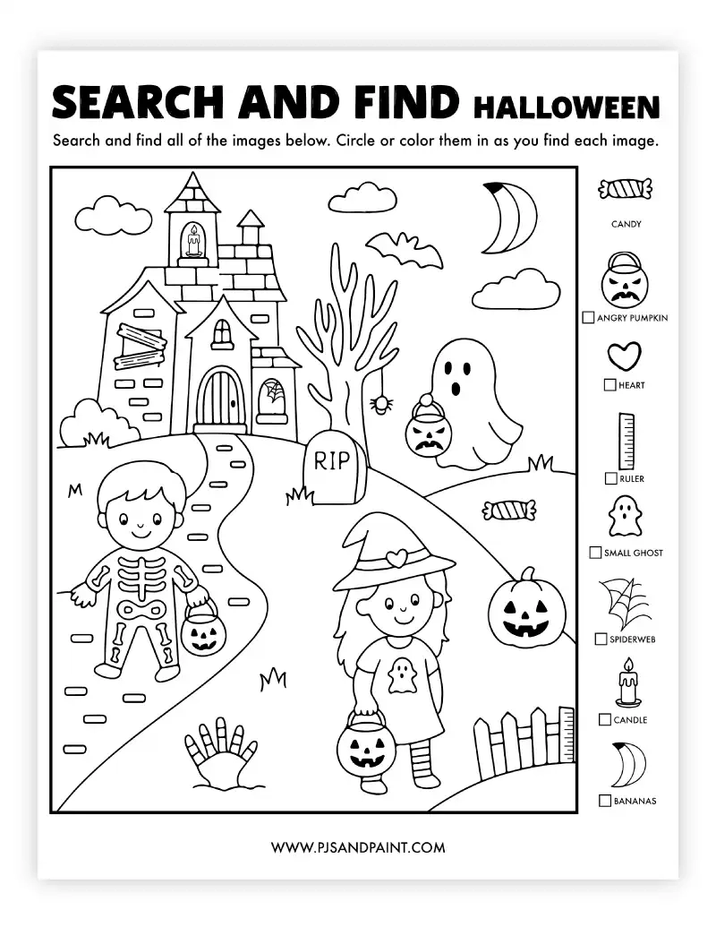 Halloween Worksheets Printables