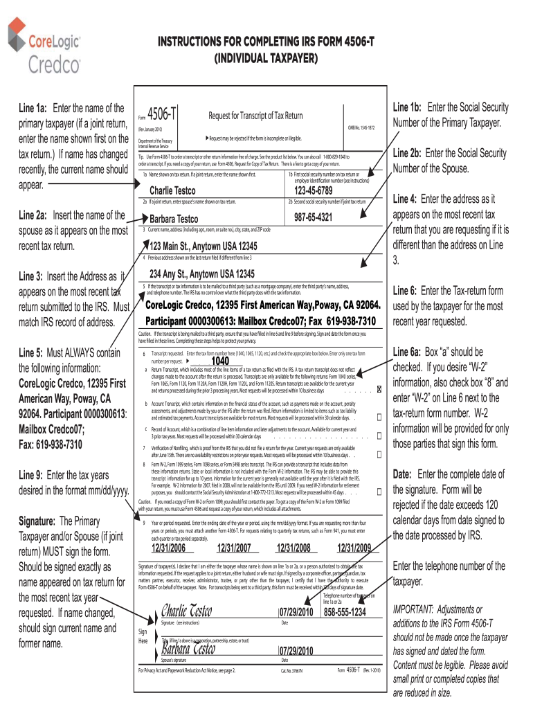 4506 T Form Fill Online Printable Fillable Blank PdfFiller