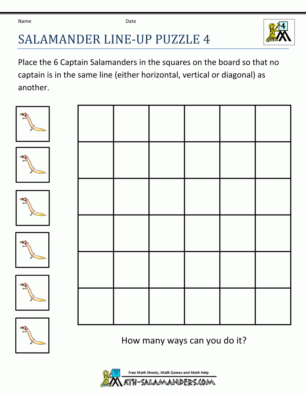 Puzzles For 4th Graders Printable Free