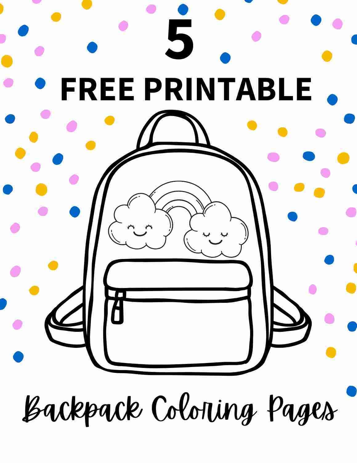 Free Printable Backpack Template