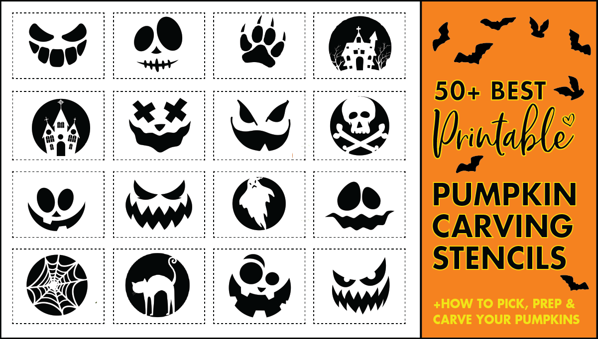 Easy Printable Pumpkin Carving Templates