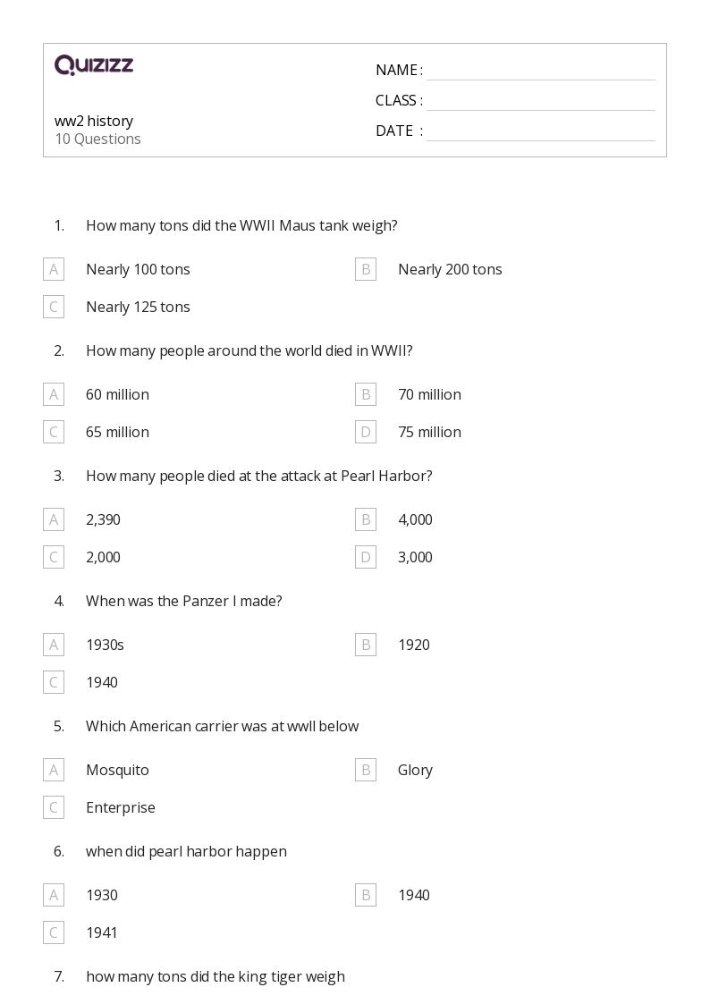 50 History Worksheets For 3rd Grade On Quizizz Free amp Printable
