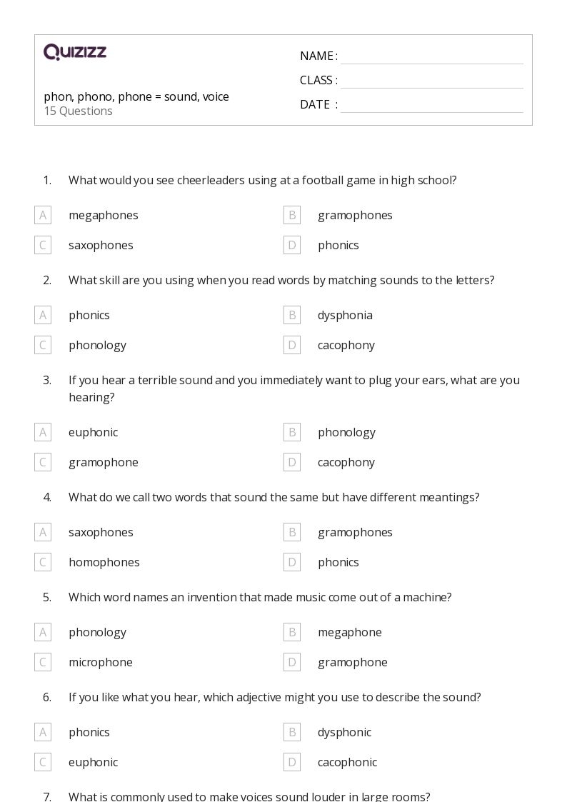 50 Phonics Worksheets For 5th Grade On Quizizz Free amp Printable