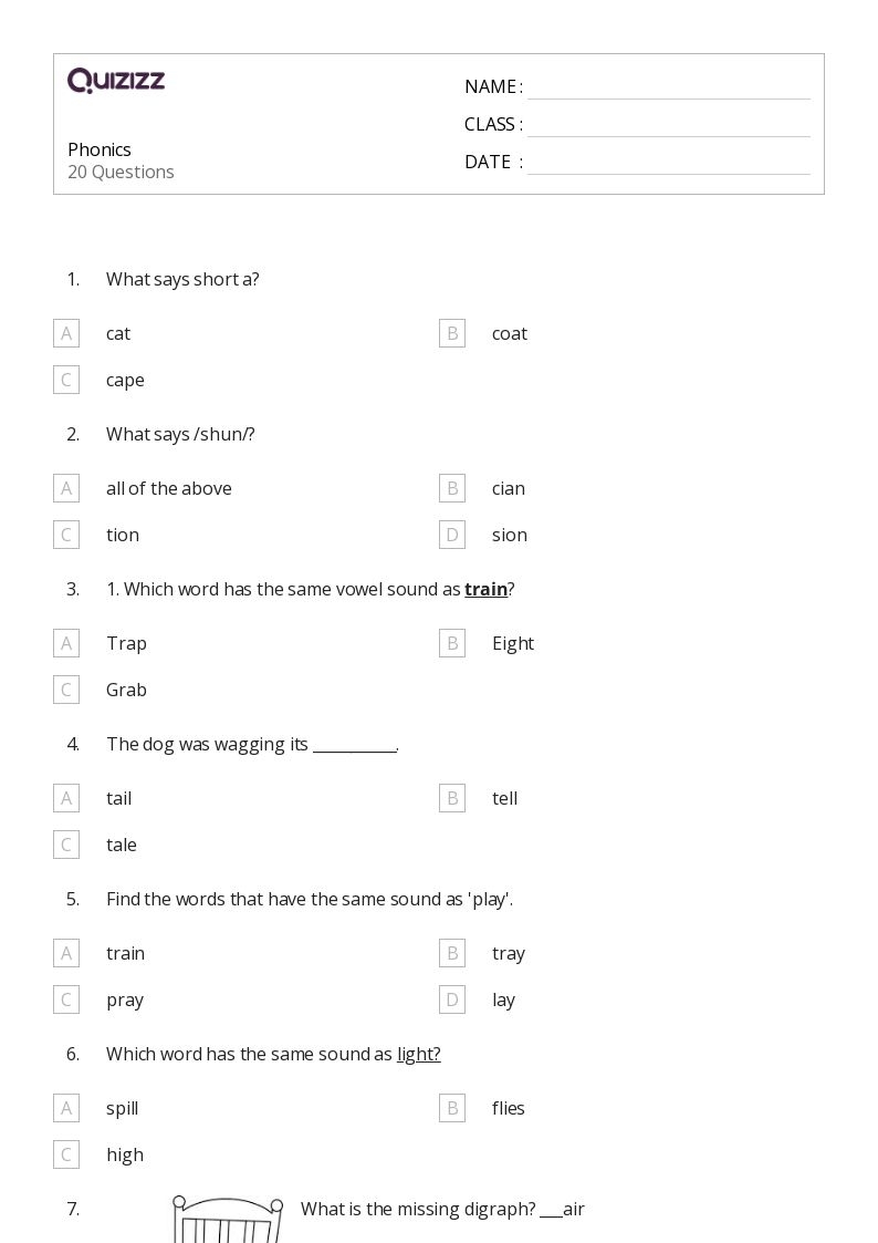 50 Phonics Worksheets For 5th Year On Quizizz Free amp Printable