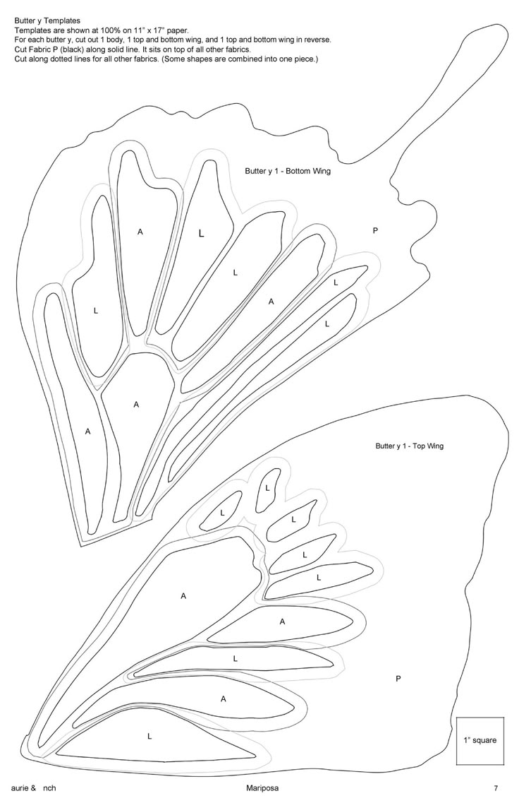 Printable Butterfly Wings Template