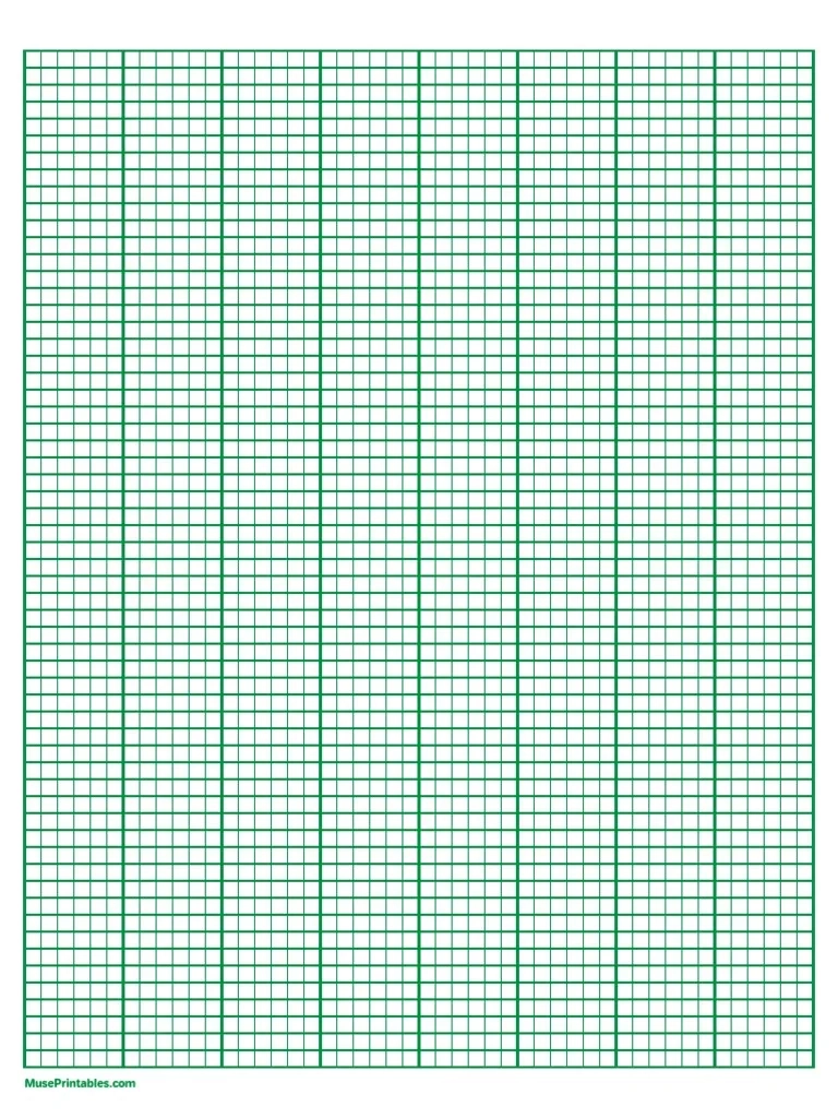 6 Squares Per Inch Graph Paper Printable