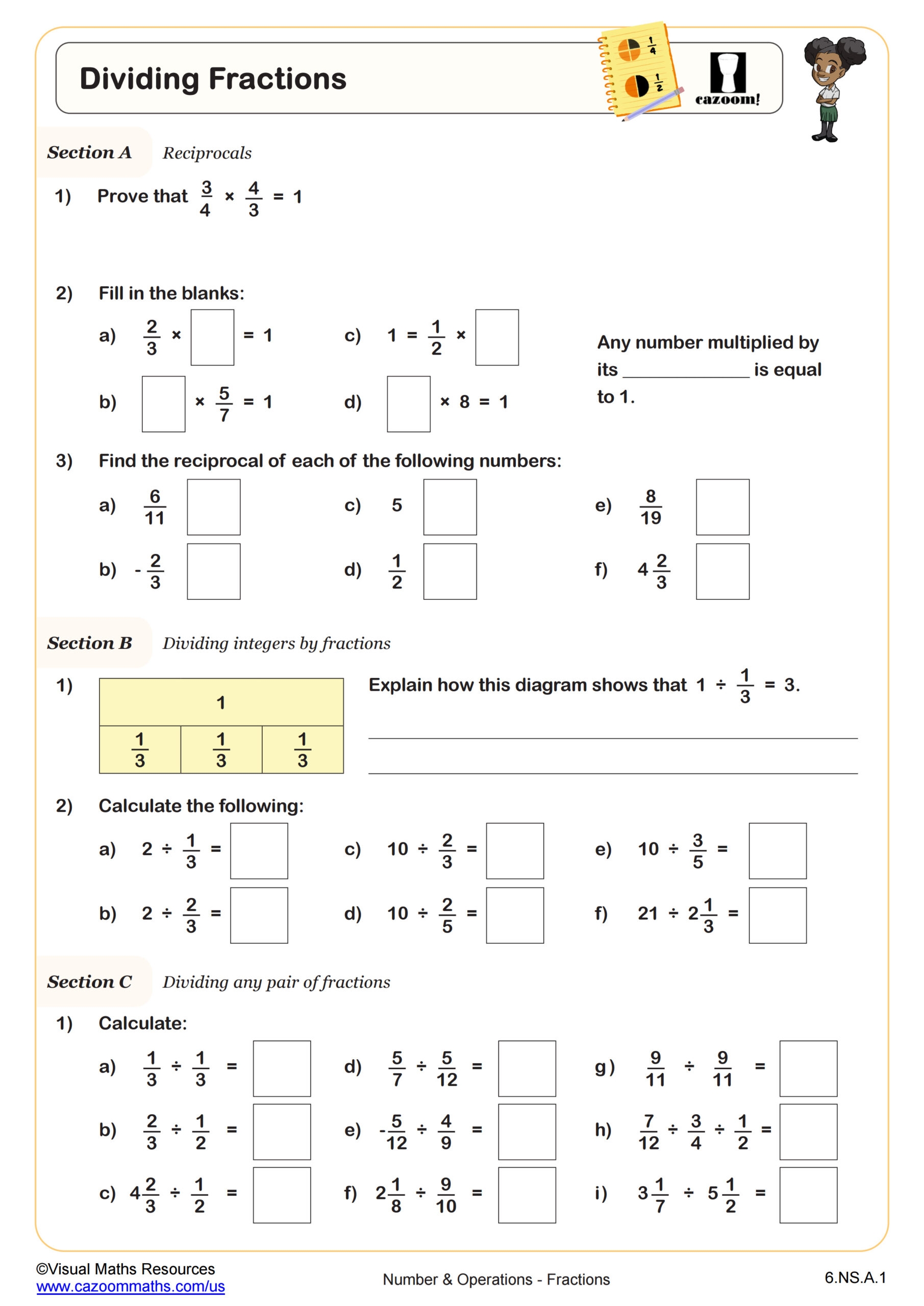 Math Worksheets For 6th Graders Printable