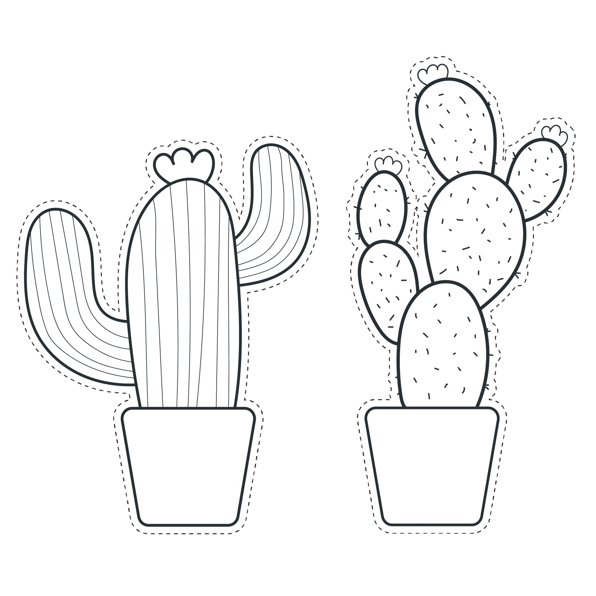 Cactus Template Free Printable