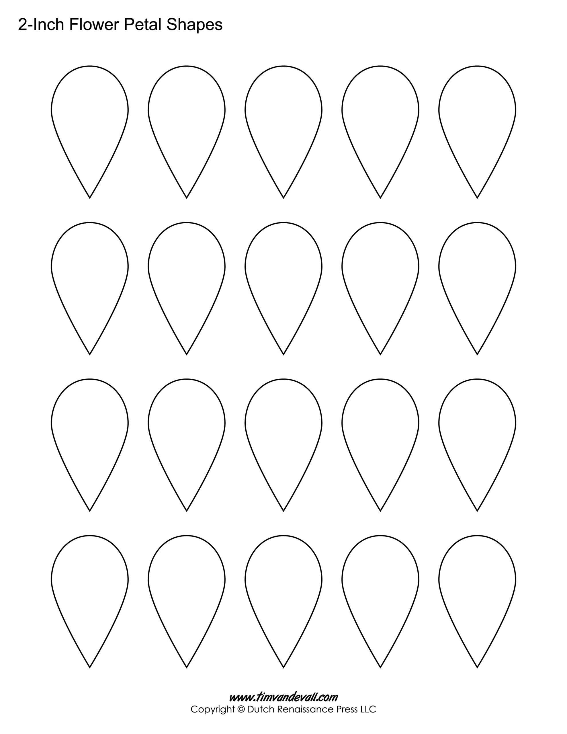 7 Flower Petal Template Ideas Flower Petal Template Simple 