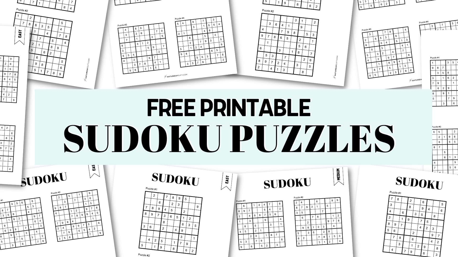 Printable Sudoku Puzzles Free With Answer Key