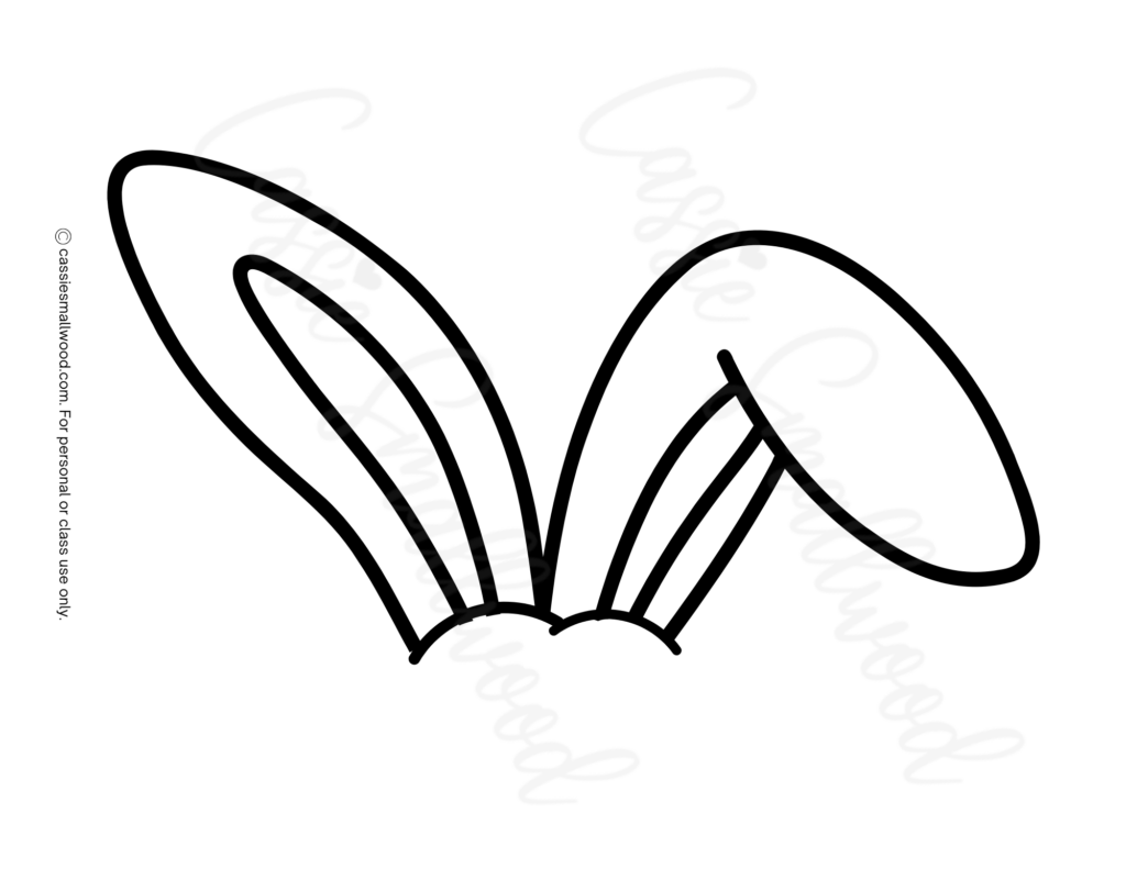 Bunny Ear Template Printable