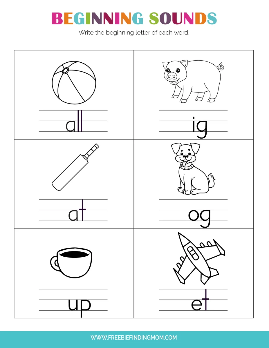 Kindergarten Printable Worksheets Alphabet