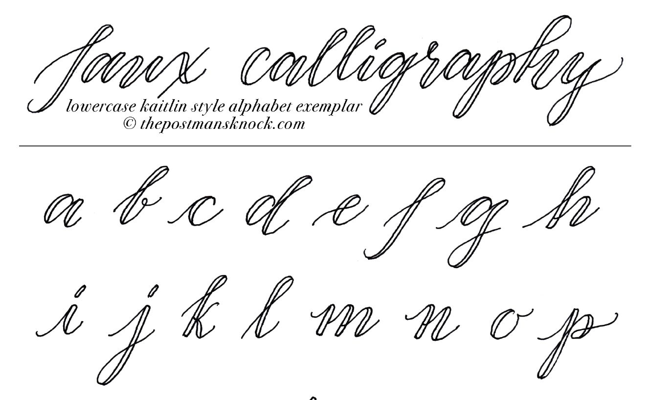 Calligraphy Templates Printable
