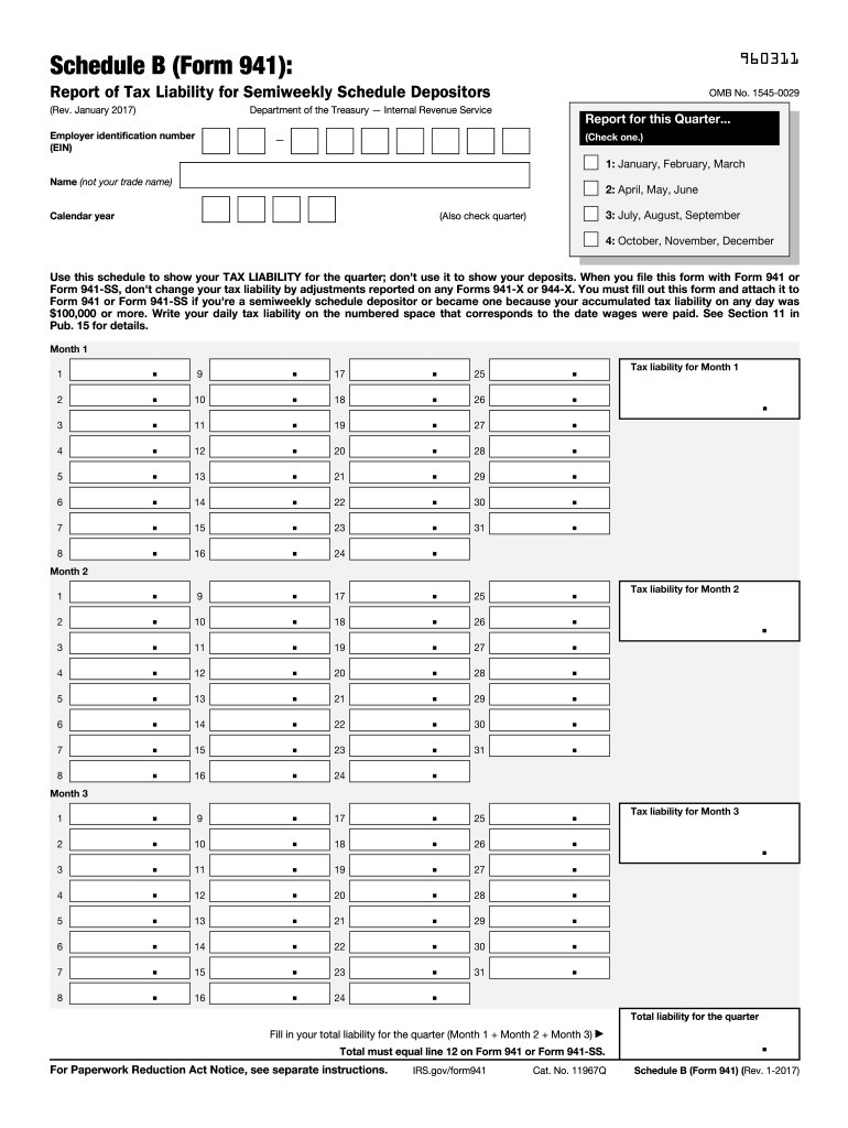 941 Schedule B 2024 Fill Out amp Sign Online DocHub