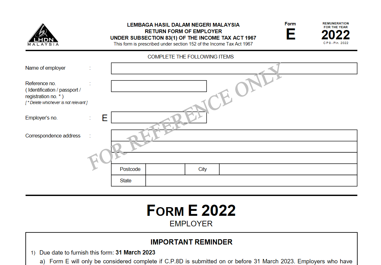 Sample Ea Form 2023