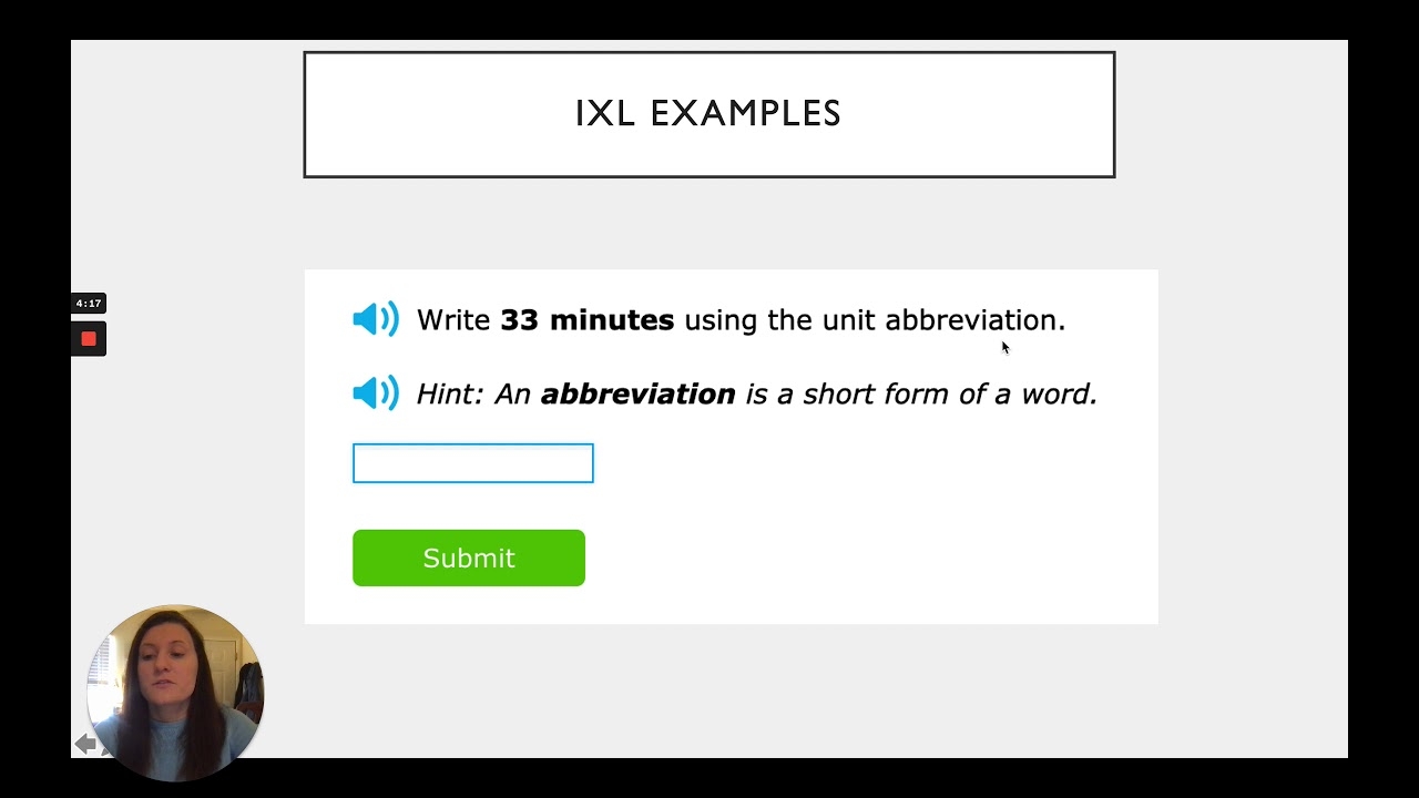 Abbreviate Time And Length Units