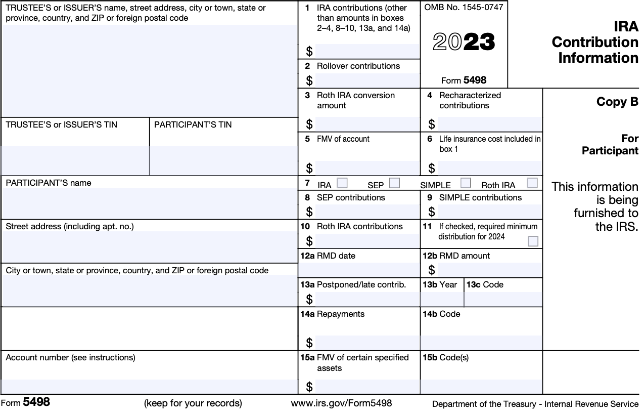 Ira Distribution Form 2023