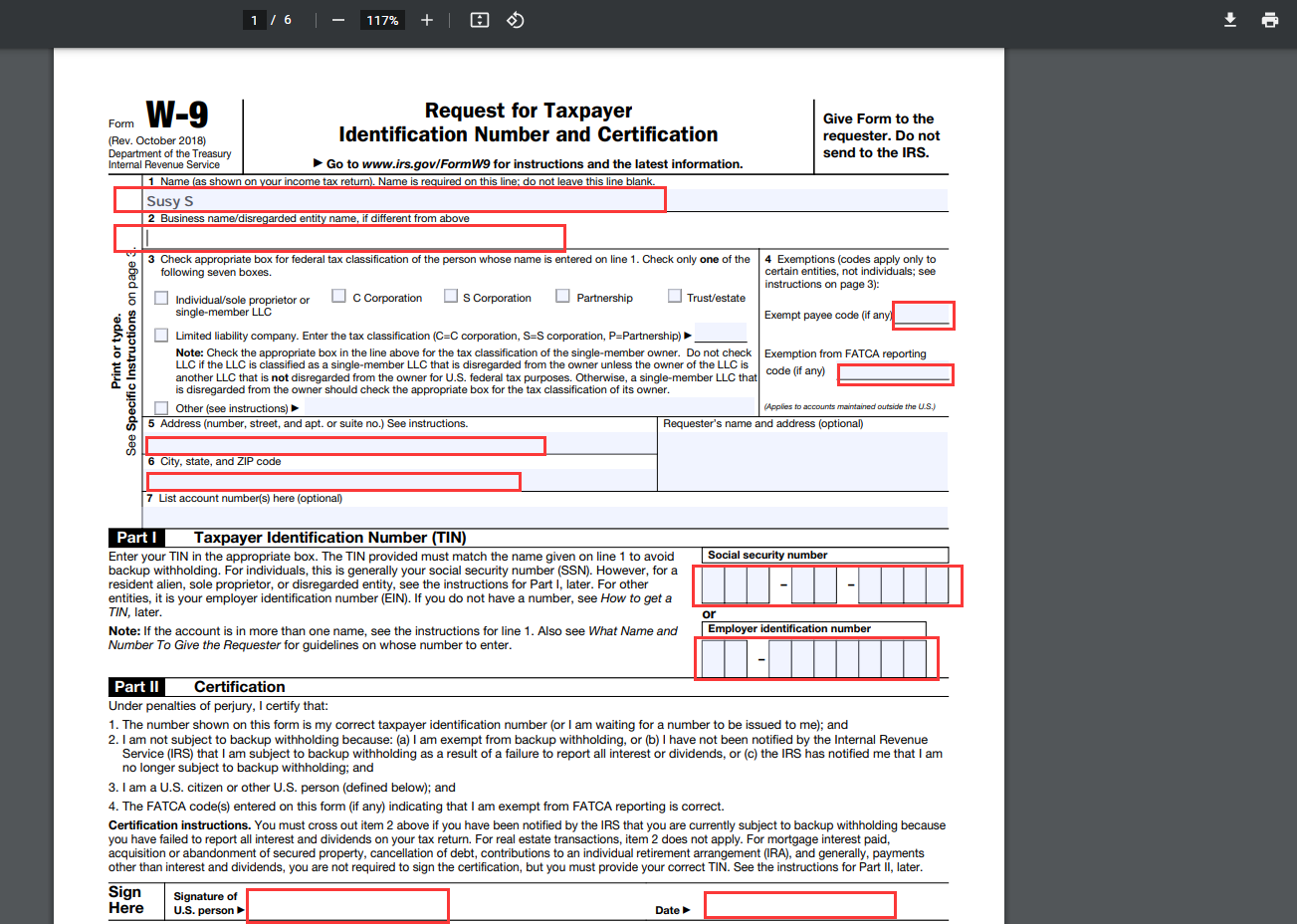 How To Fill A Form W9