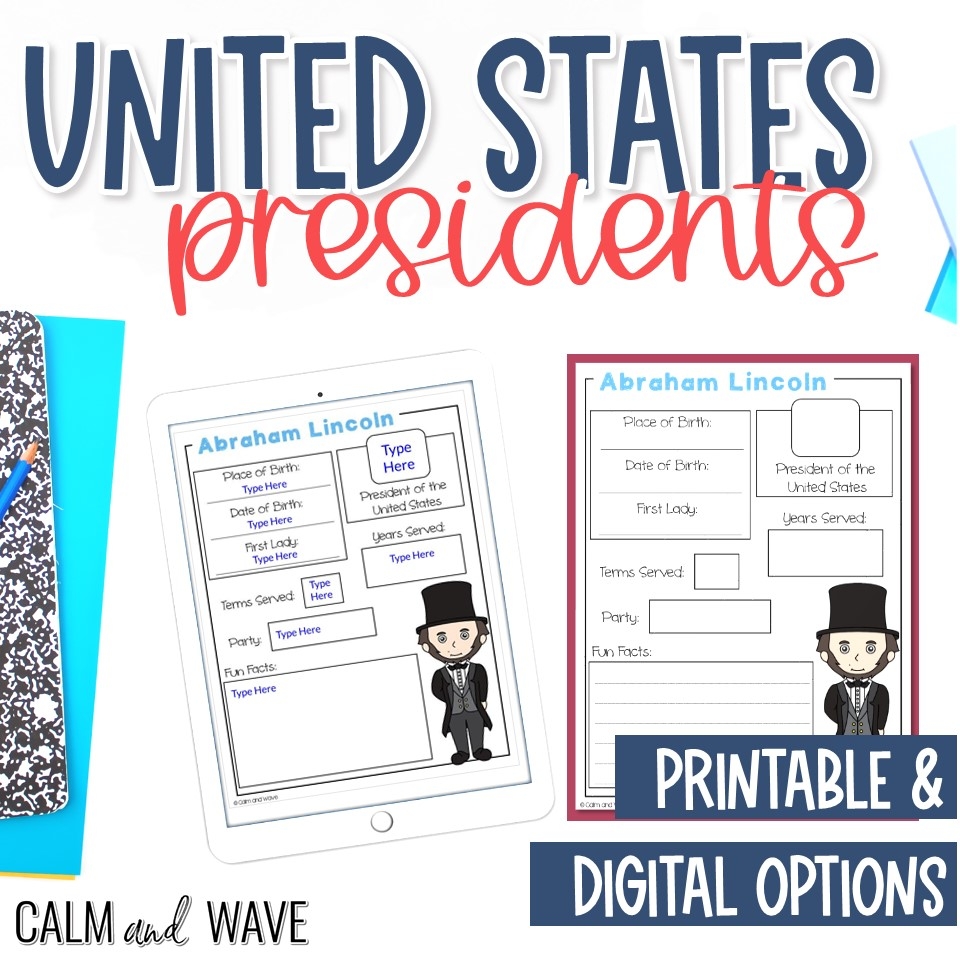 Free Printable U.S. Presidents Worksheets Pdf