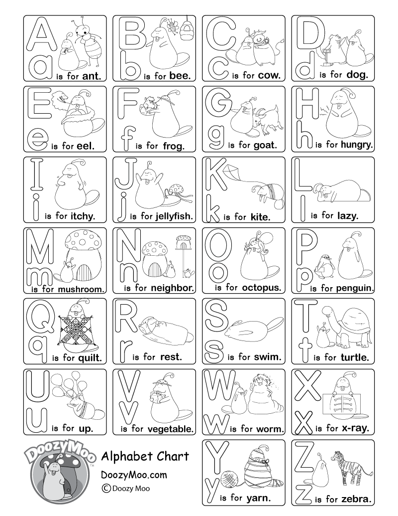 Alphabet Worksheets Free Printables Doozy Moo Worksheets Library
