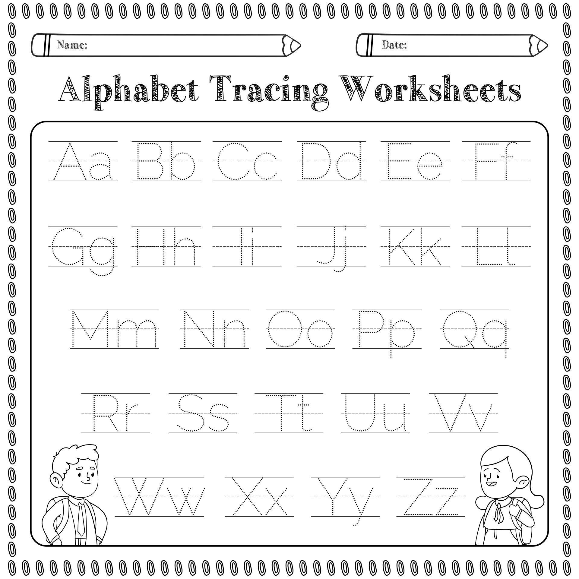 Kindergarten Worksheets Free Printables Alphabets