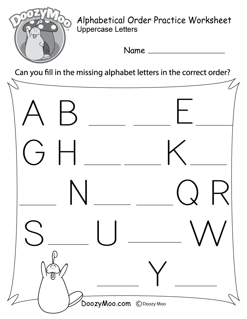 Free Abc Printable Worksheets