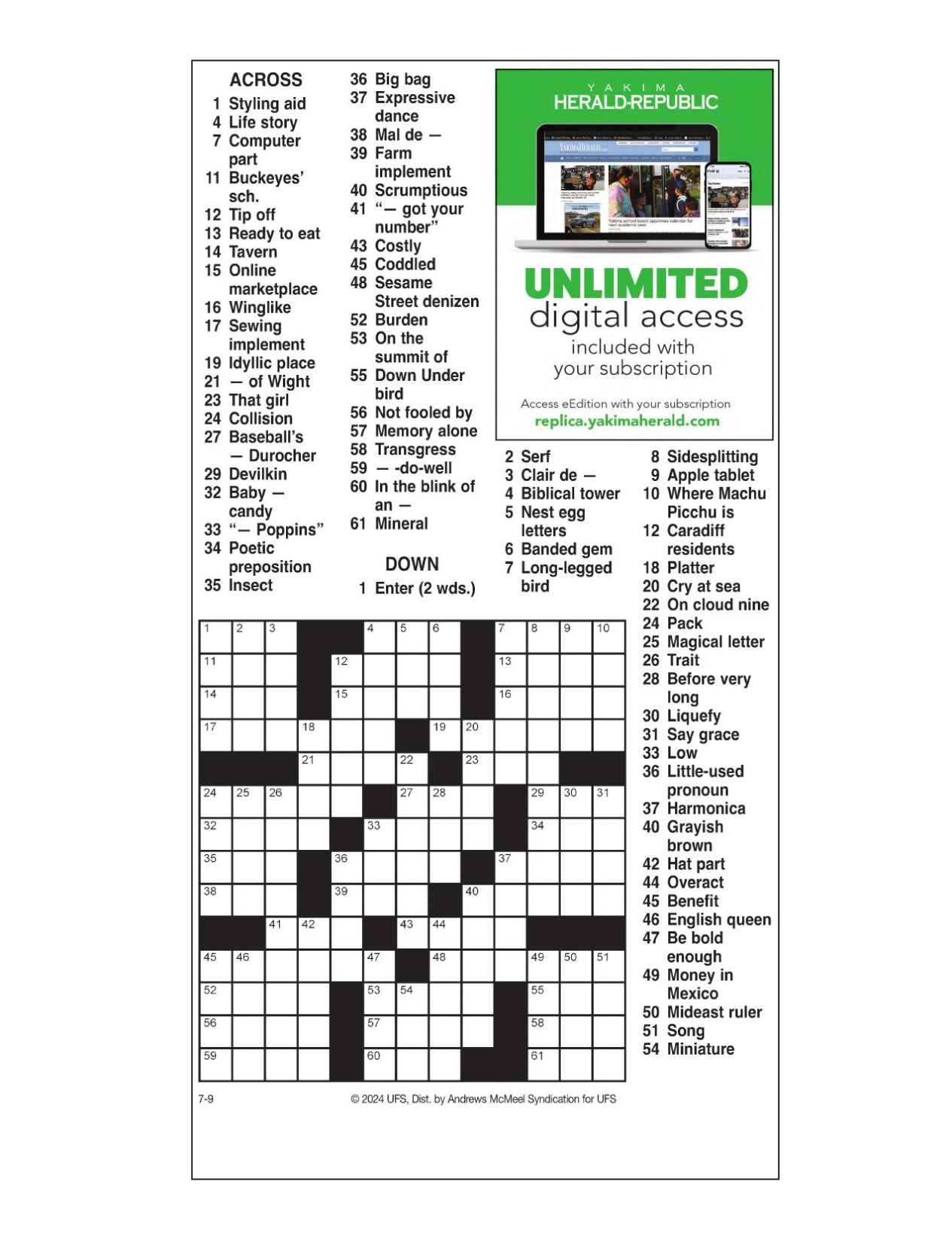 The Daily Commuter Crossword Puzzle Printable