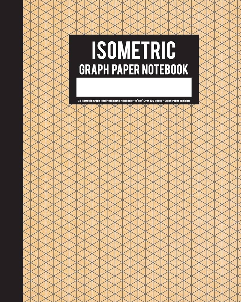 Amazon Isometric Graph Paper Notebook 1 4 Isometric Graph 