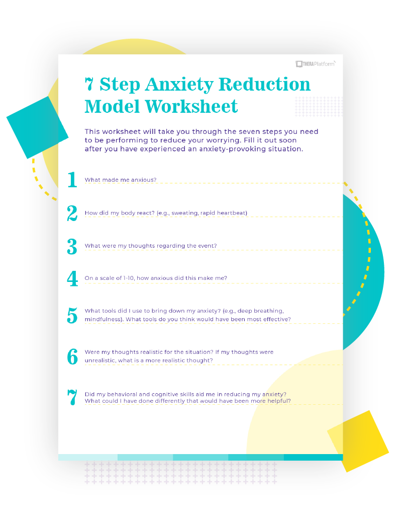 Free Printable Anxiety Worksheets For Adults