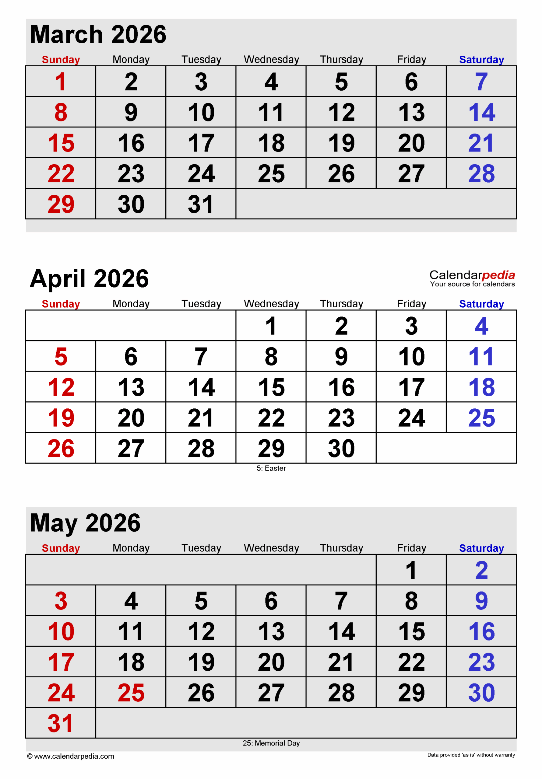 Free Printable Calendar March And April 2026