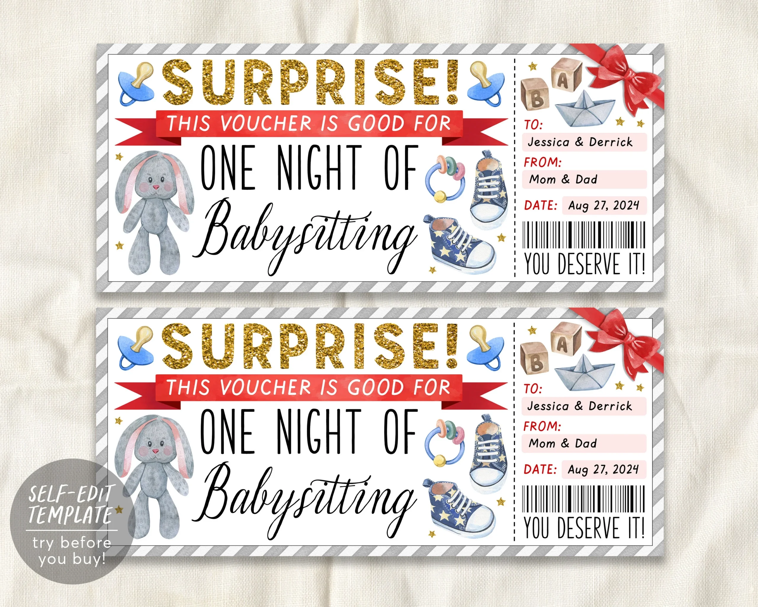 Babysitting Coupon Templates Printable