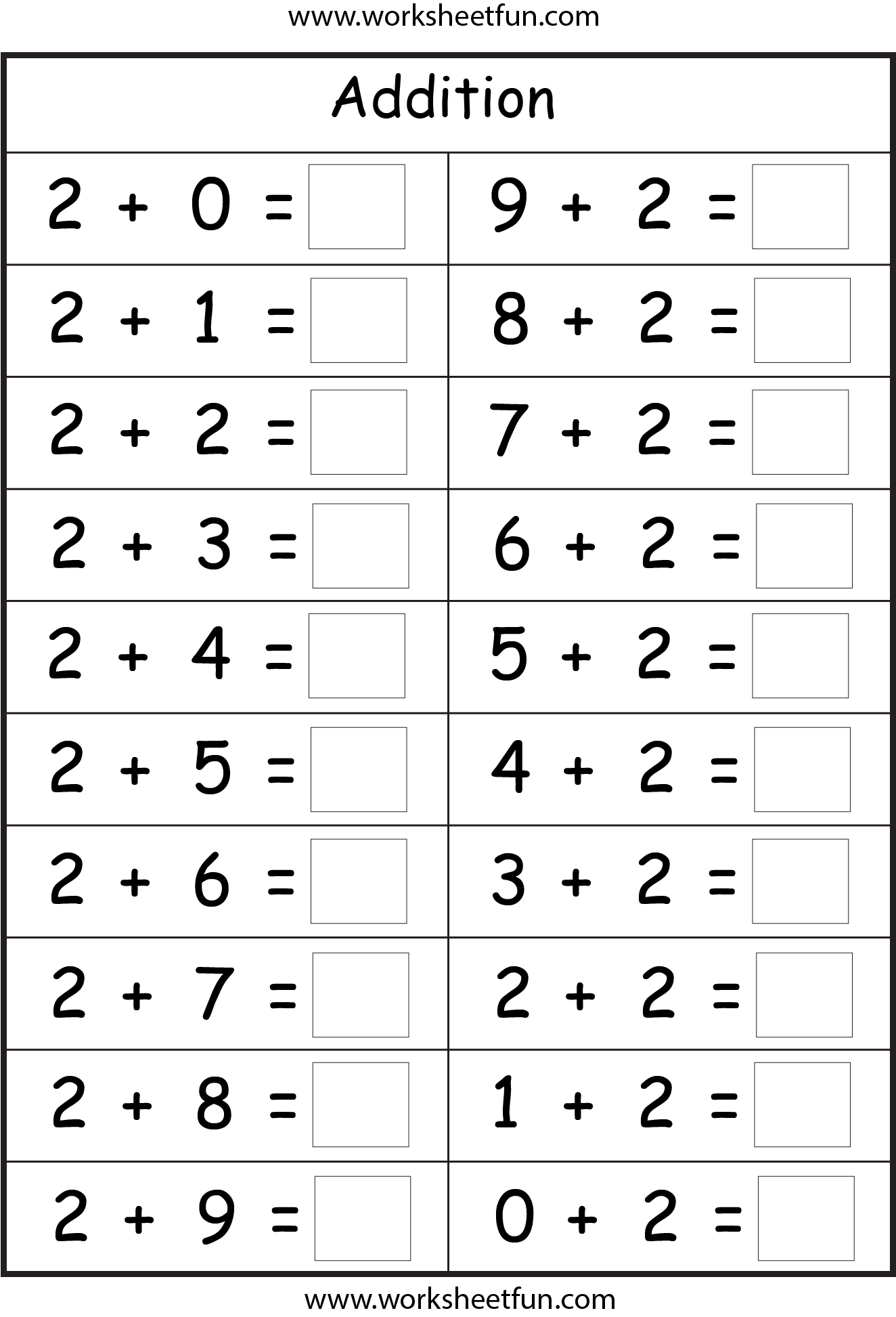 Basic Addition Facts 8 Worksheets FREE Printable Worksheets 