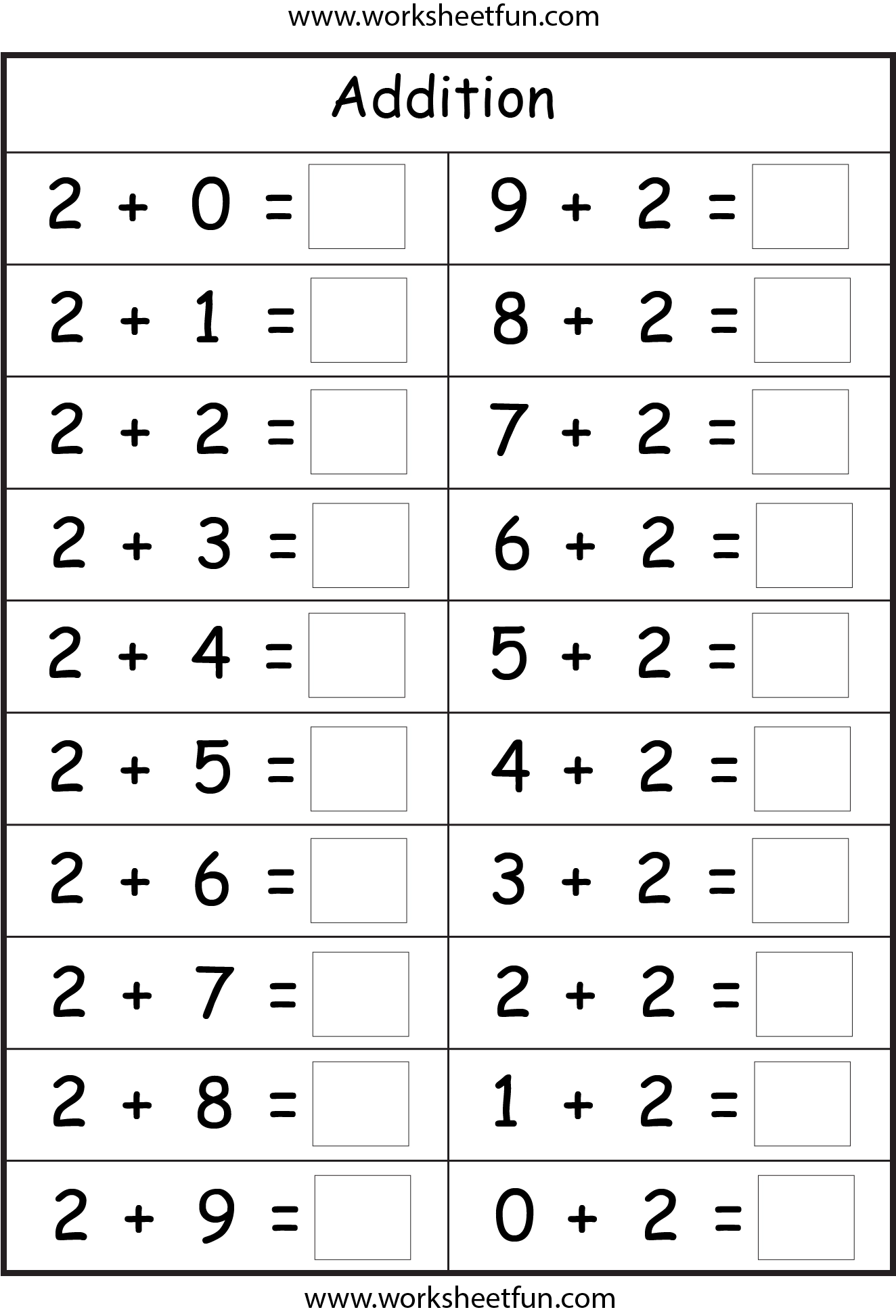 Basic Addition Facts 8 Worksheets FREE Printable Worksheets 