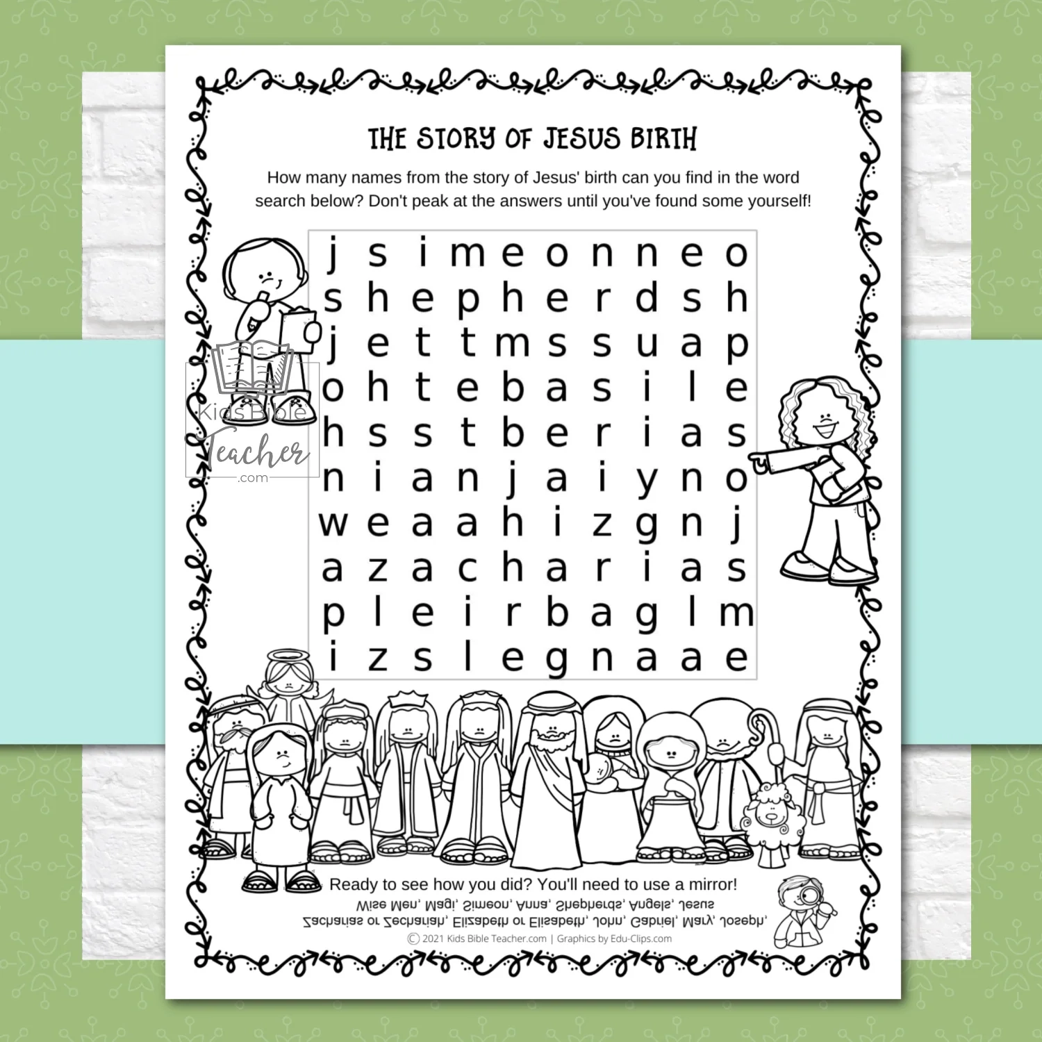 Bible Printable Worksheets