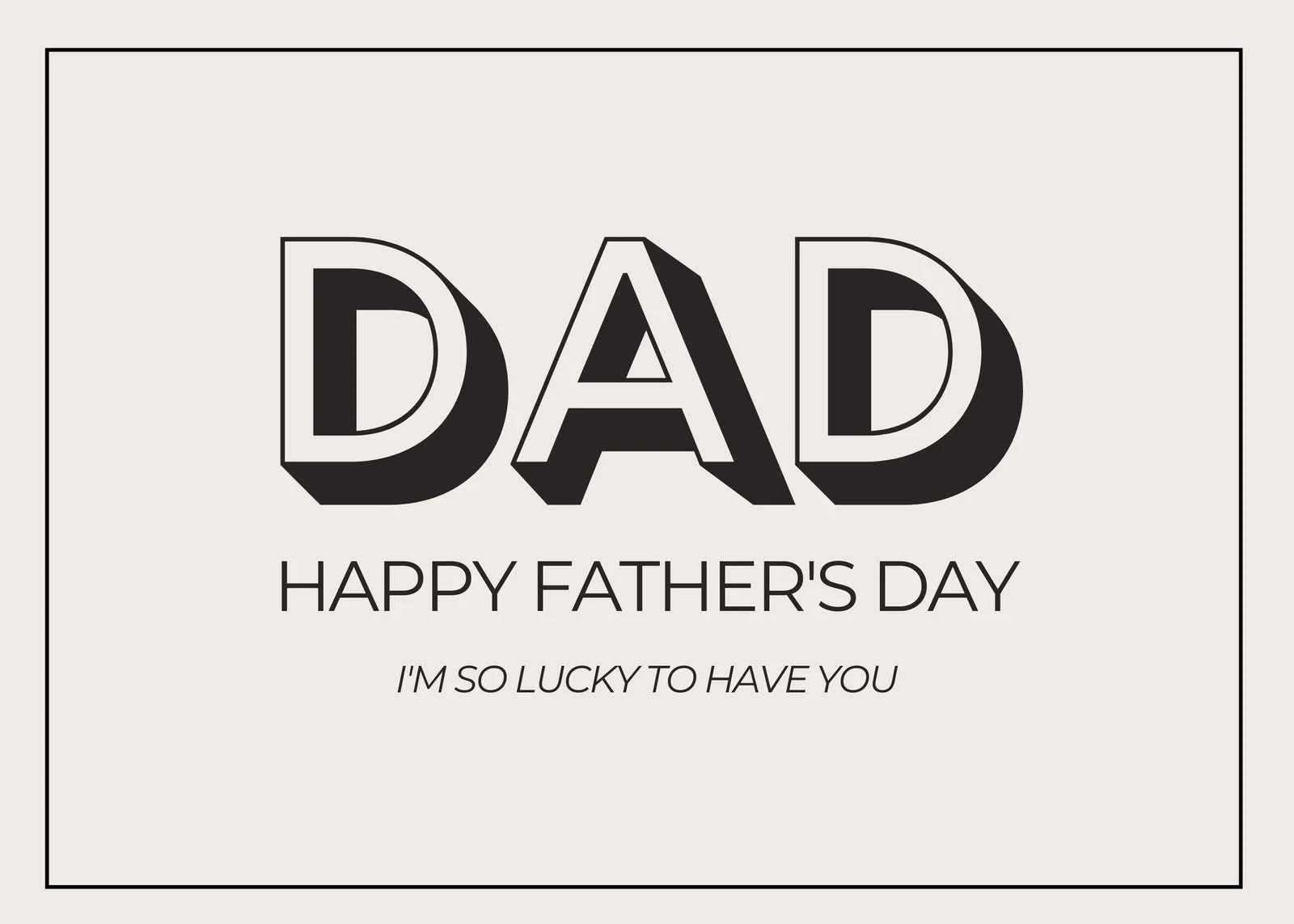 Father's Day Template Printable Free