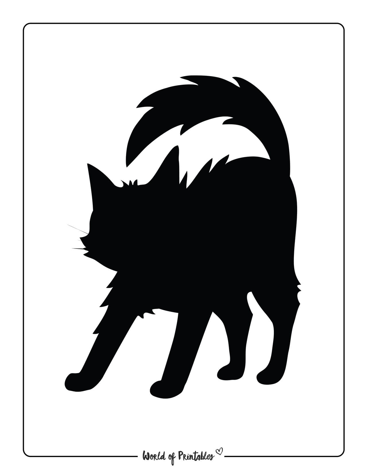 Printable Halloween Cat Template