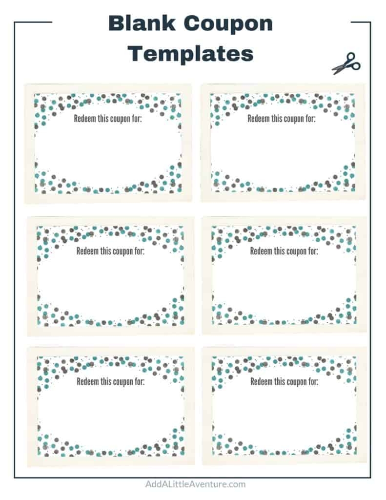 Coupon Book Template Printable