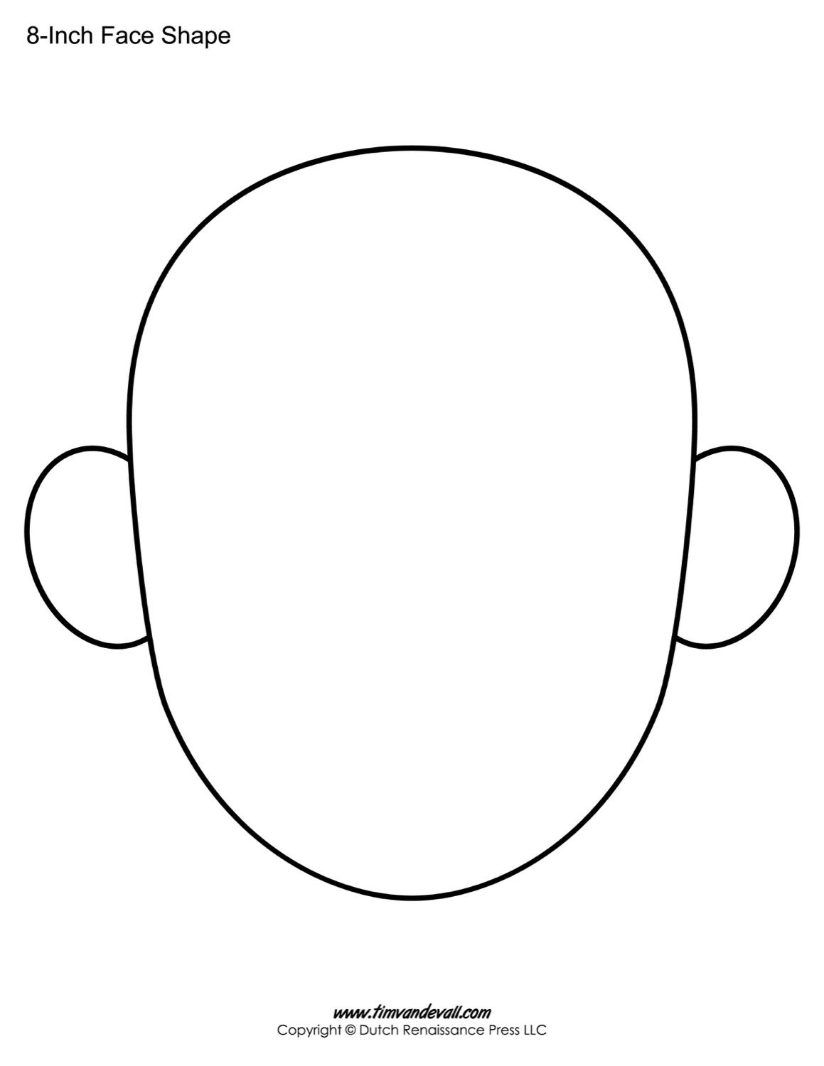 Face Printable Template