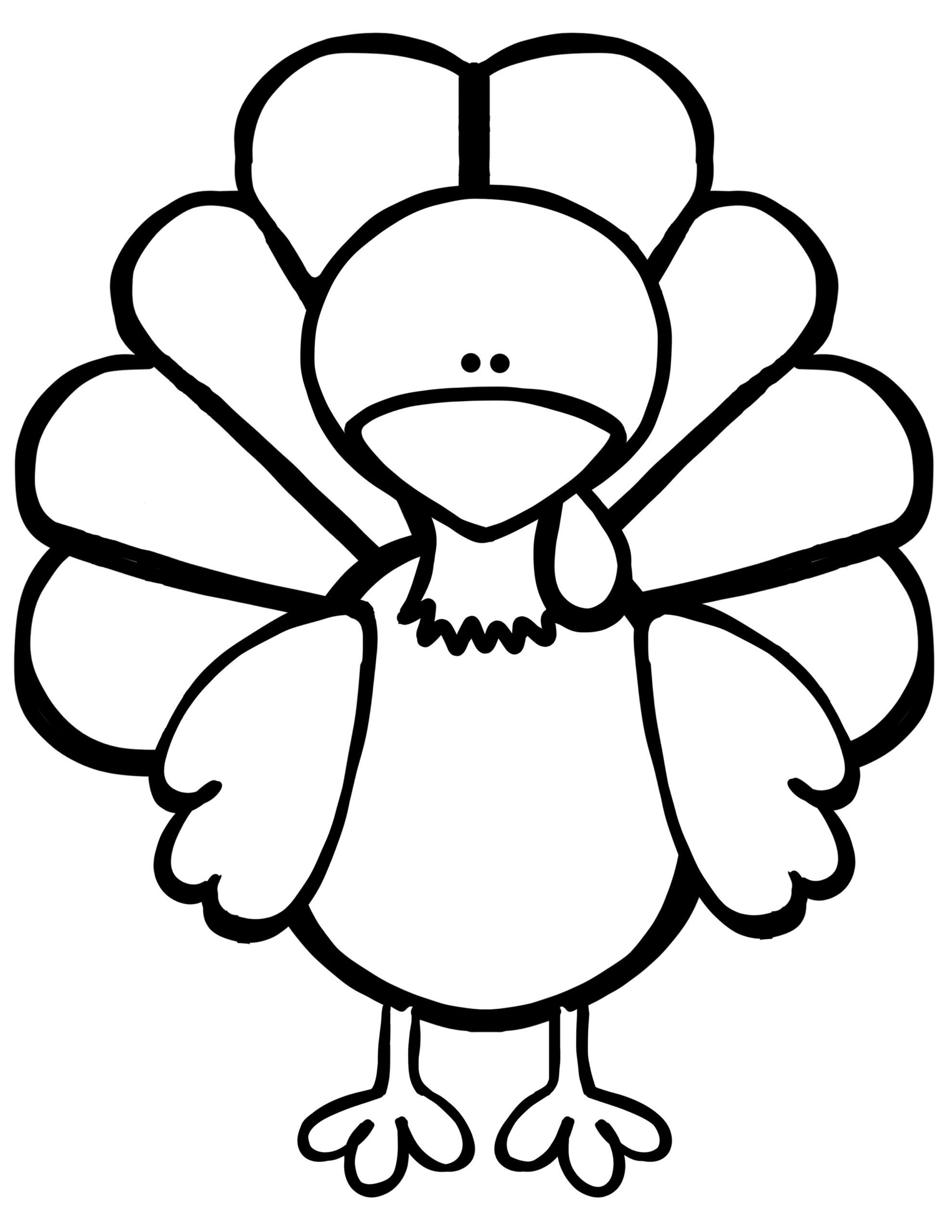 Blank Turkey Template Rebeccachulew