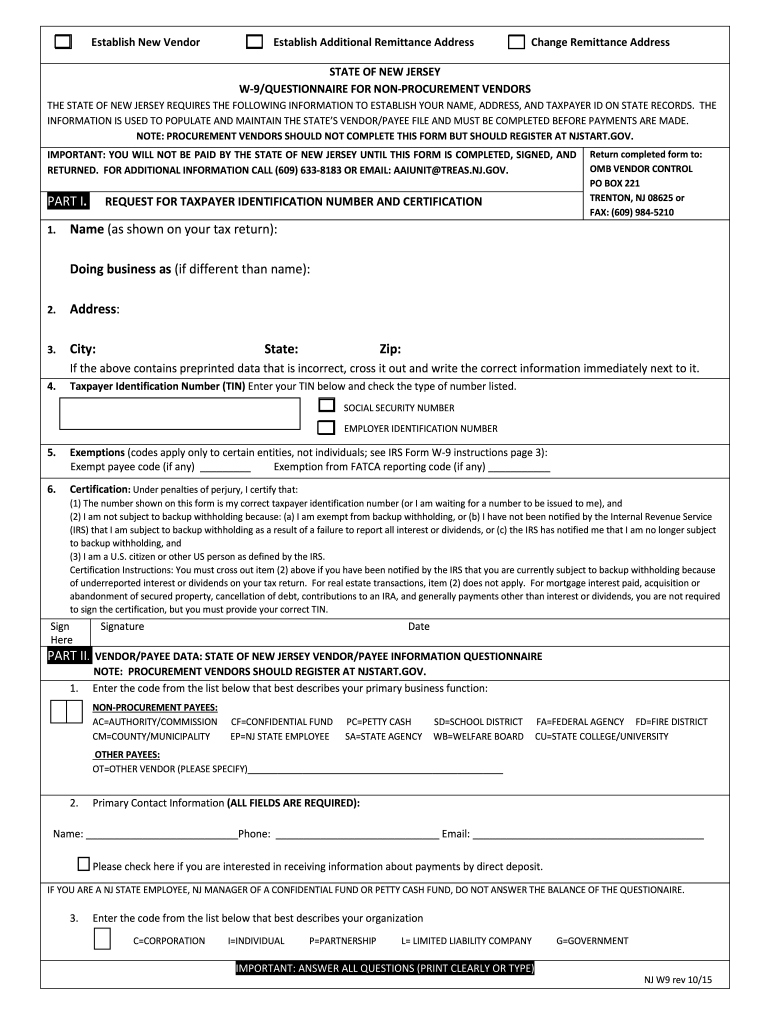 W 9 Form Download Free